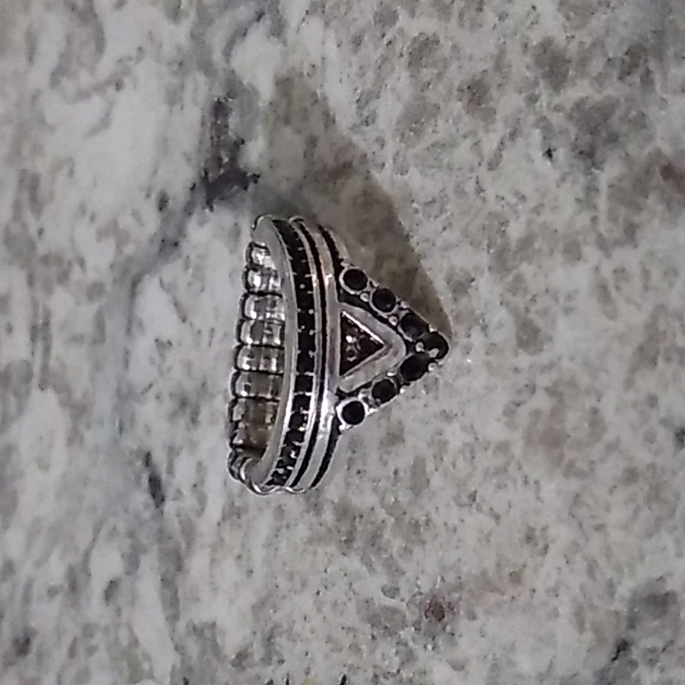Silver-tone ring